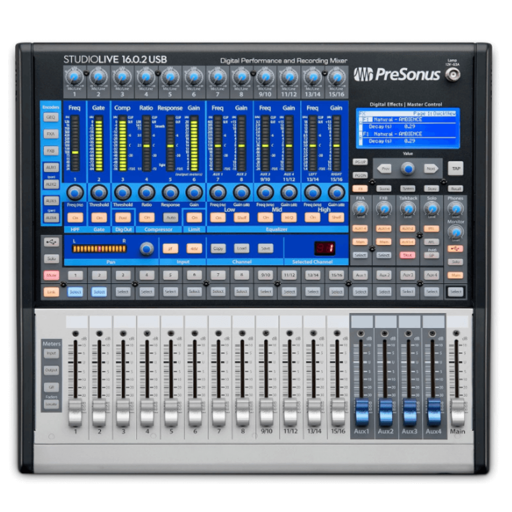 CONSOLA MEZCLADORA DIGITAL PRESONUS® STUDIOLIVE® CLASSIC 16.0.2 USB