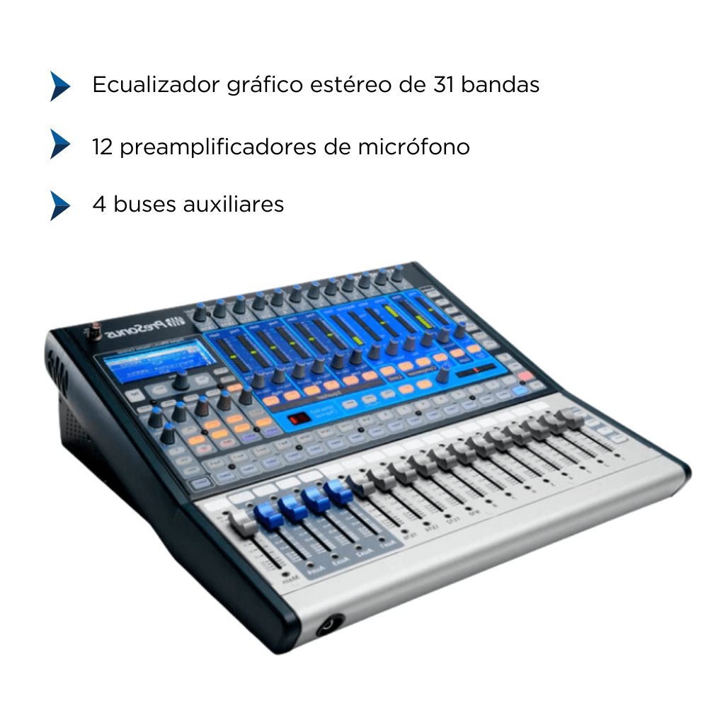 CONSOLA MEZCLADORA DIGITAL PRESONUS® STUDIOLIVE® CLASSIC 16.0.2 USB