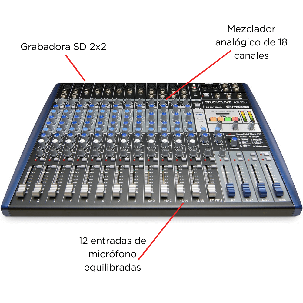 Mezclador Analógico Presonus® StudioLive AR16C