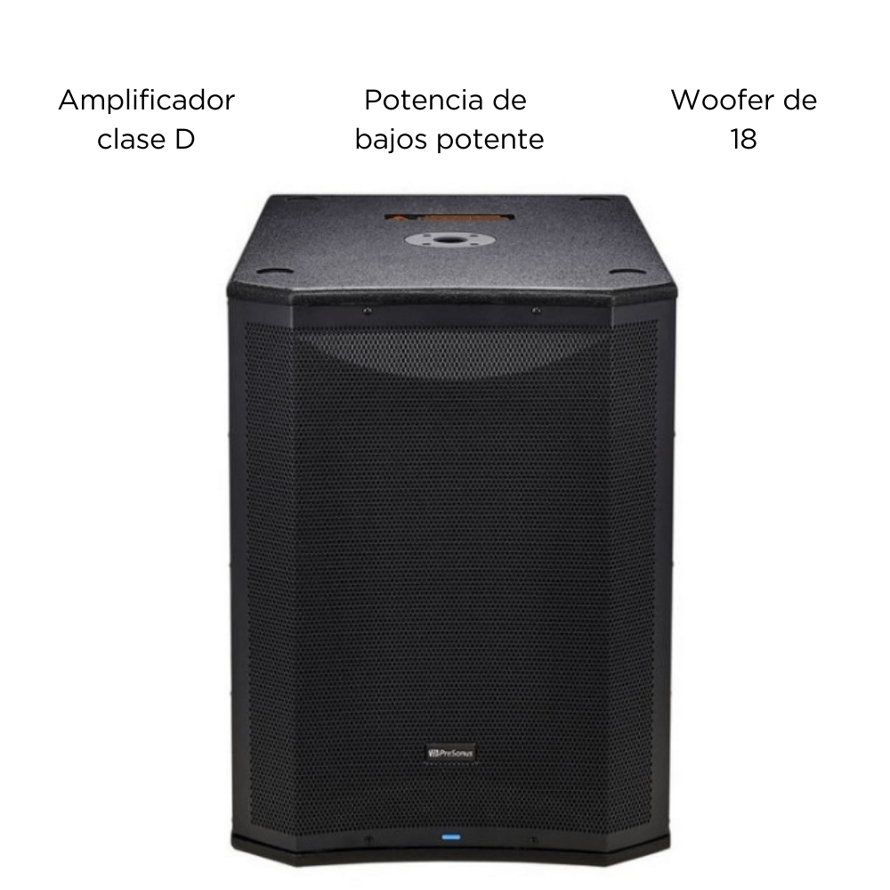 Subwoofer Activo Presonus® AIR18S - Negro 