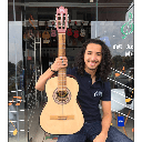 Guitarra acústica sencilla 2a tapa de alamo caja alamo gilb 2a clásica cuerdas de nylon.  (Gilb) 272