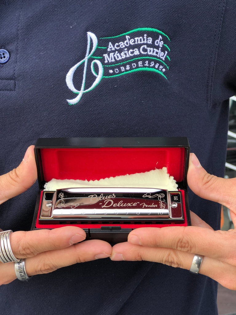 Armónica Fender Blues Deluxe Harmonica en Re, Modelo 990701004, 2301