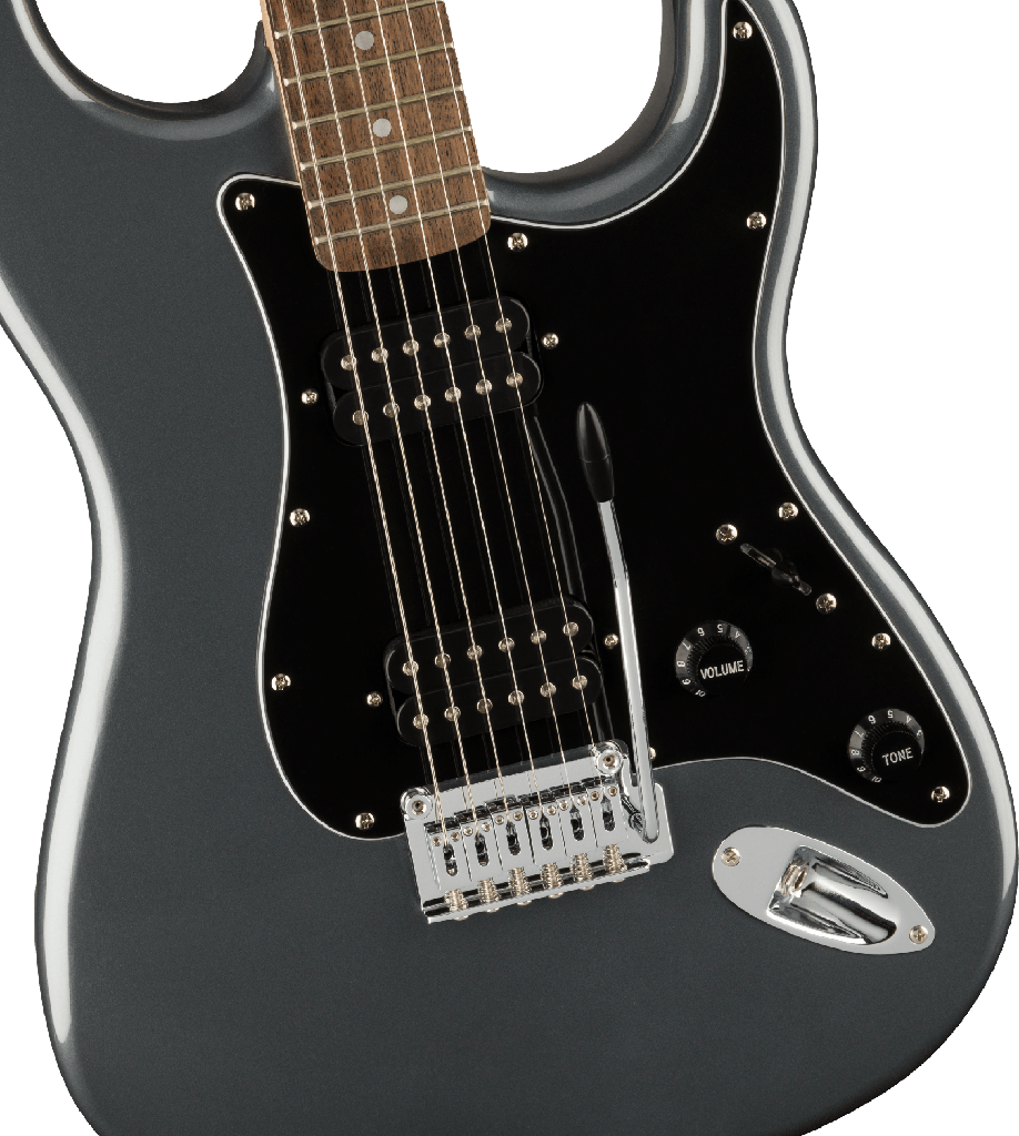 GUITARRA ELECTRICA FENDER Affinity Series™ Stratocaster® HH, Laurel Fingerboard, Black Pickguard, Charcoal Frost Metallic 378051569