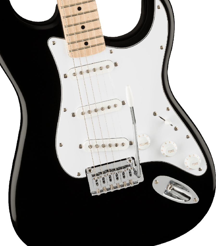 GUITARRA ELECTRICA FENDER Affinity Series™ Stratocaster®, Maple Fingerboard, White Pickguard, Black 0378002506