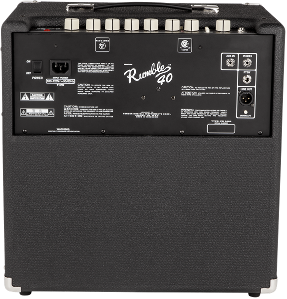 Amplificador para bajo de 40 watts 2370300000 rumble 40 v3 120v  (FENDER)