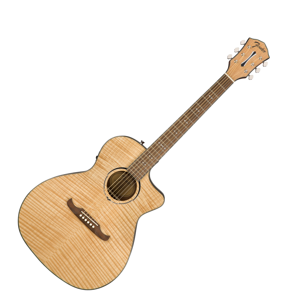 Guitarra Electroacústica Fender FA-345CE Auditorium, Laurel Fingerboard, Natural 971343021 Dreadnought Cuerdas de BRONZE