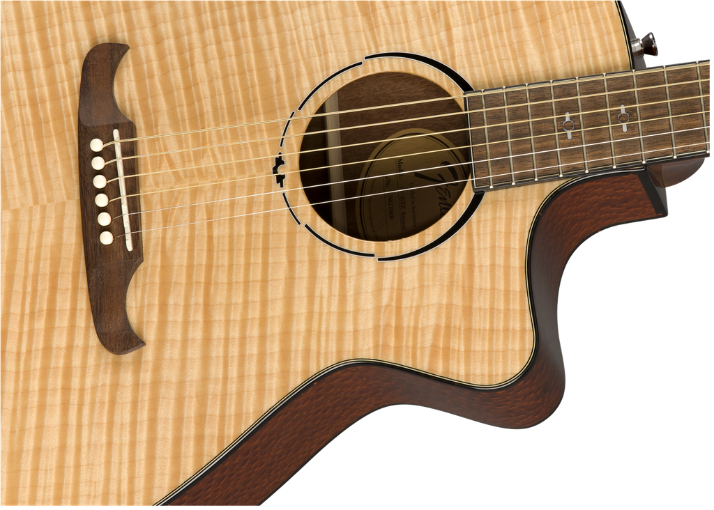 Guitarra Electroacústica Fender FA-345CE Auditorium, Laurel Fingerboard, Natural 971343021 Dreadnought Cuerdas de BRONZE