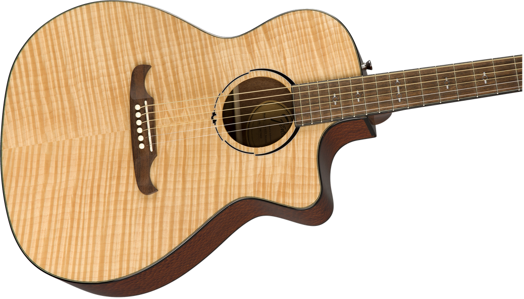 Guitarra Electroacústica Fender FA-345CE Auditorium, Laurel Fingerboard, Natural 971343021 Dreadnought Cuerdas de BRONZE