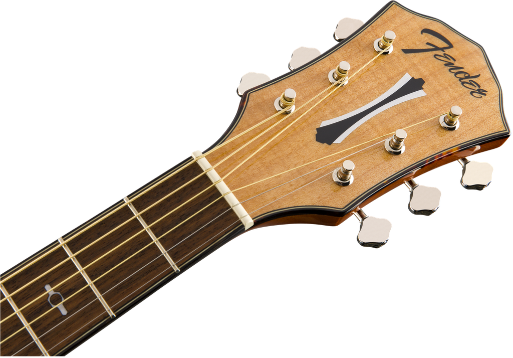 Guitarra Electroacústica Fender FA-345CE Auditorium, Laurel Fingerboard, Natural 971343021 Dreadnought Cuerdas de BRONZE