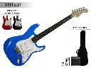 GUITARRA ELECTRICA EN PAQUETE CON AMPLIFICADOR DE 10 W CON FUNDA Y TAHALY SIN AFINADOR, ACCESORIOS TD1631