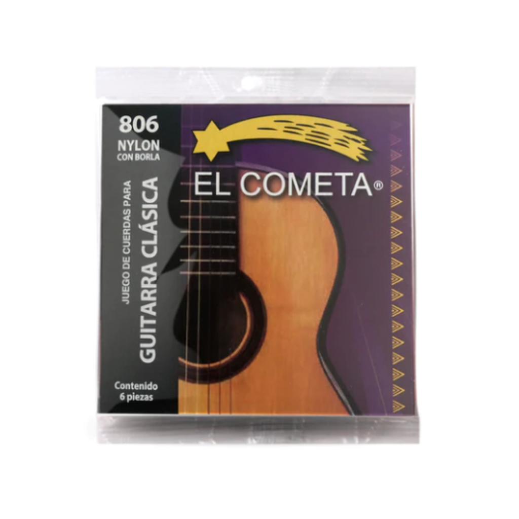 ENCORDADURA EL COMETA PARA GUITARRA CLASICA , NYLON TRANSPARENTE+ENTORCHADO COBRE PLATEADO CON BORLA
COGS-806 (VEERKAMP)