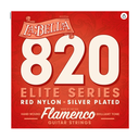 JUEGO DE CUERDAS ENCORDADURA LA BELLA "FLAMENCO" PARA GUITARRA CLASICA, NYLON ROJO 820  (LA BELLA) 3000