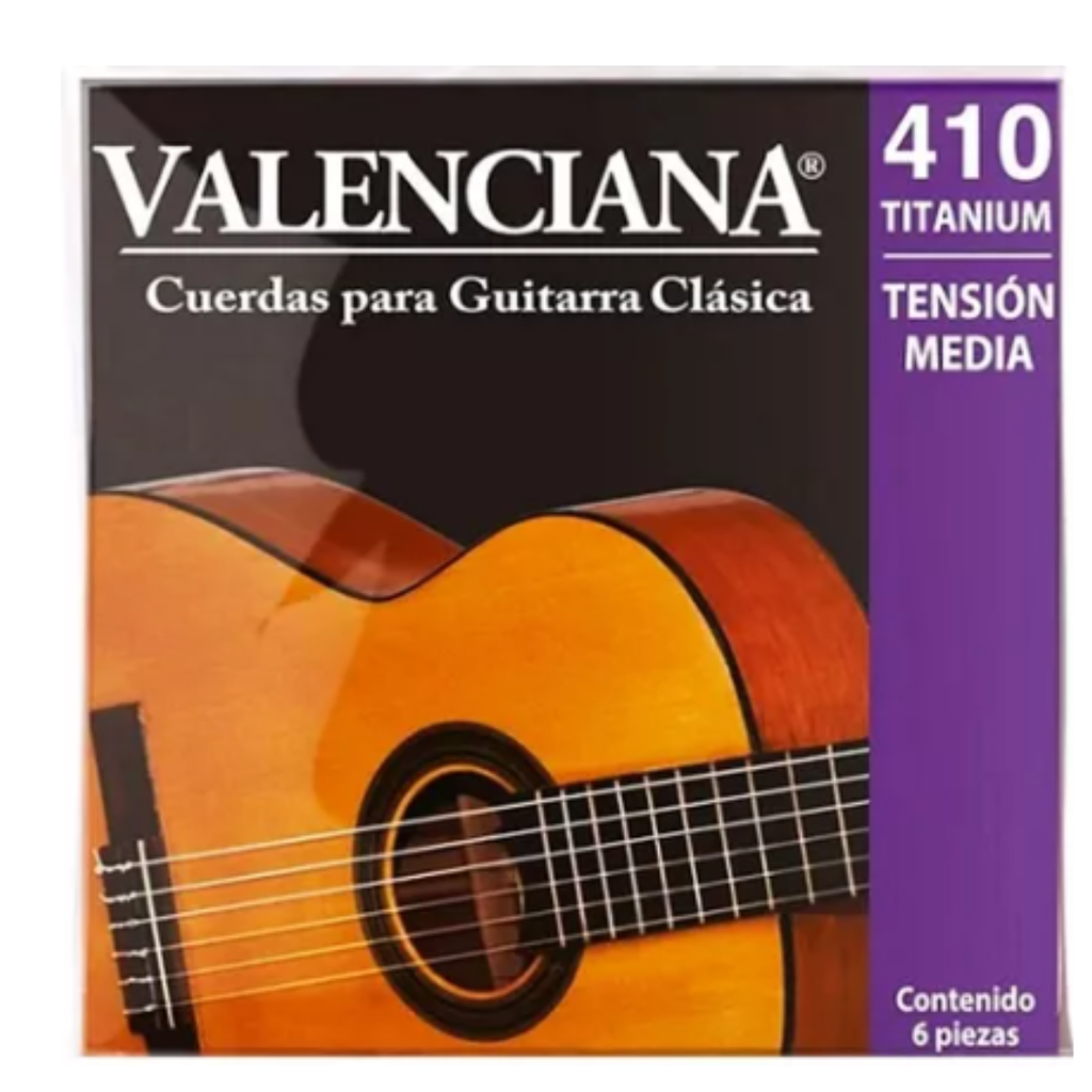 JUEGO DE CUERDAS LA VALENCIANA PARA GUITARRA
CLASICA, NYLON TITANIO + ENTORCHADO TUMBAGA
DORADO
VAGS-410T (VEERKAMP)