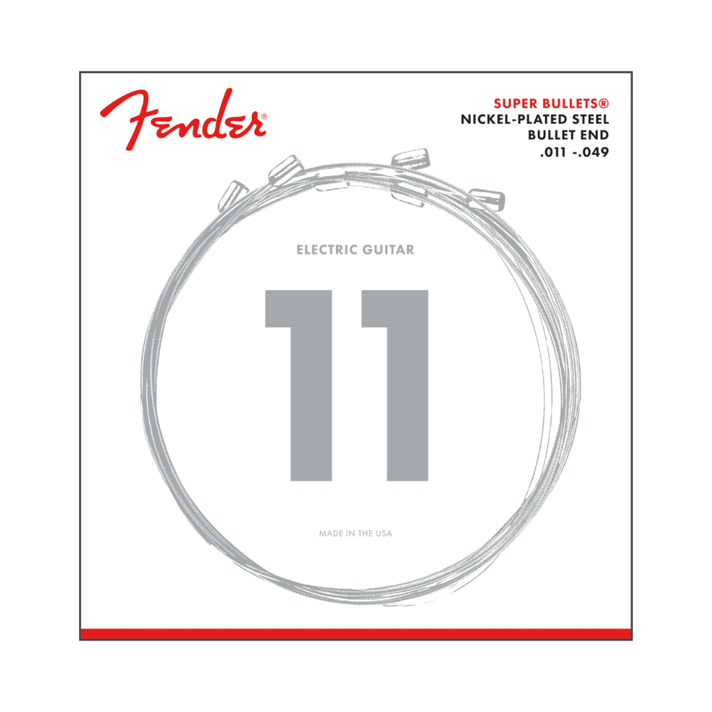 Juego de cuerdas para guitarra electrica de acero niquelado 0733250408 3250m nps bullet end 11-49  (FENDER) 2112