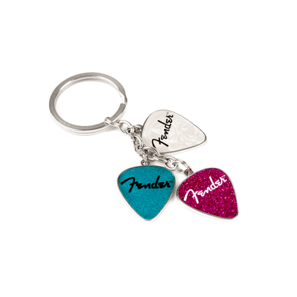 Llavero de plumillas fender™ picks keychain pink, turq, pearl 9100275000