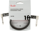 CABLE DE PARCHEO FENDER 30 CM Professional Series Instrument Cables, Angle/Angle, 1', Black 990820057