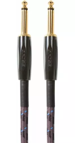 Cable de instrumento Boss serie GOLD longitud 10 ft./3 m plug recto 6.3mm - plug ángulo recto 6.3mm chapa de BIC-10  (Roland) 1891