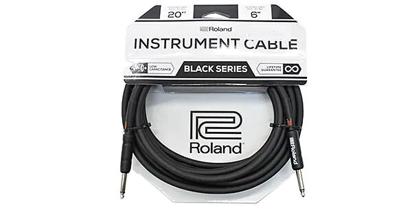 Cable Roland serie Black instrumento conector receto plug TR 6.3mm - Conector  (Roland) 3347