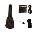 PAQUETE DE GUITARRA ELECTRICA CON AMPLI Y ACCESORIOS BELLATOR TIPO STRATOCASTER SOMBREADA NEG10WST-SBS