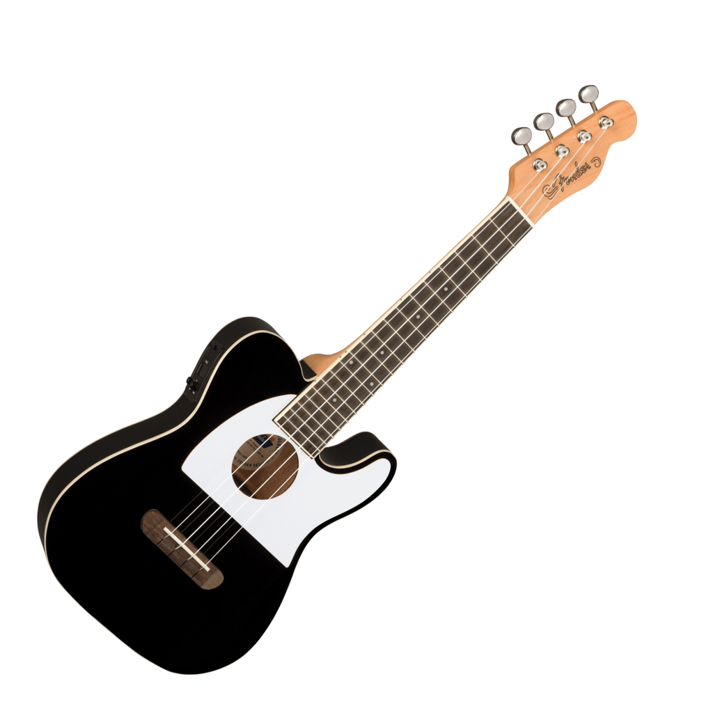 Ukulele fender fullerton forma de telecaster uke bk, no bag, sin funda, negro 0971653006