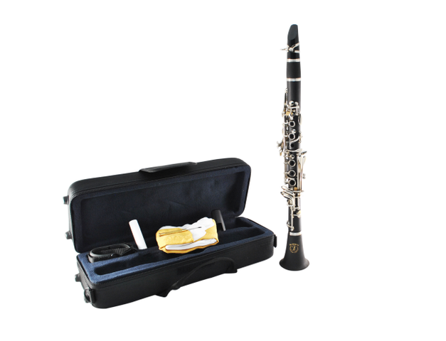 CLARINETE MI BEMOL BLESSING CON ESTUCHE, EBONITE-17 LLAVES 6402E-17  (BLESSING) 1805