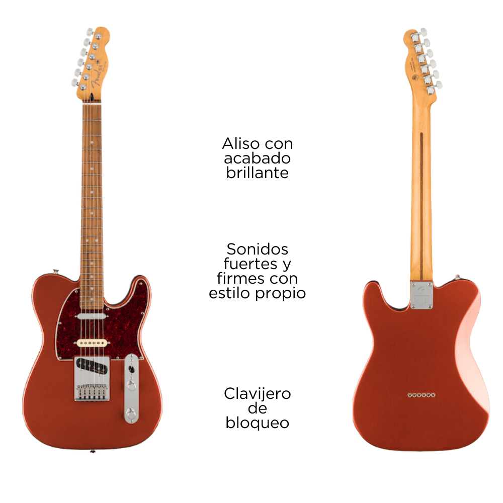 Guitarra Eléctrica Player Plus Nashville Telecaster® LINEA MEXICANA, Aged Candy Apple Red