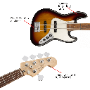 Bajo Eléctrico Fender Jazz Bass®  LÍNEA MEXICANA 