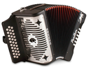 ACORDEON DIATONICO HOHNER ''PANTHER'' FA-SIBMIB, 31 BOTONES Y 12 BAJOS, NEGRO MATE ANTES A4840S  (Hohner) 3816