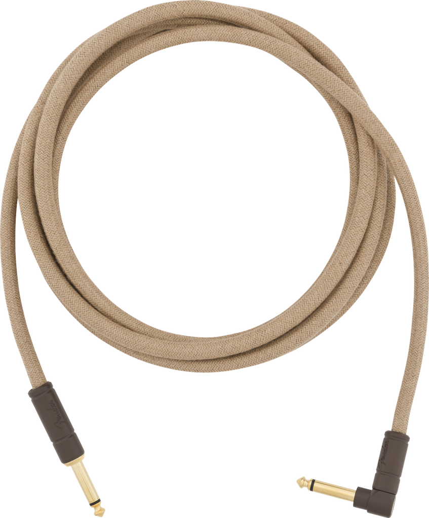 CABLE FENDER 3 metros 10' Angled Festival Instrument Cable, Pure Hemp, Natural 990910021  (FENDER) 2674