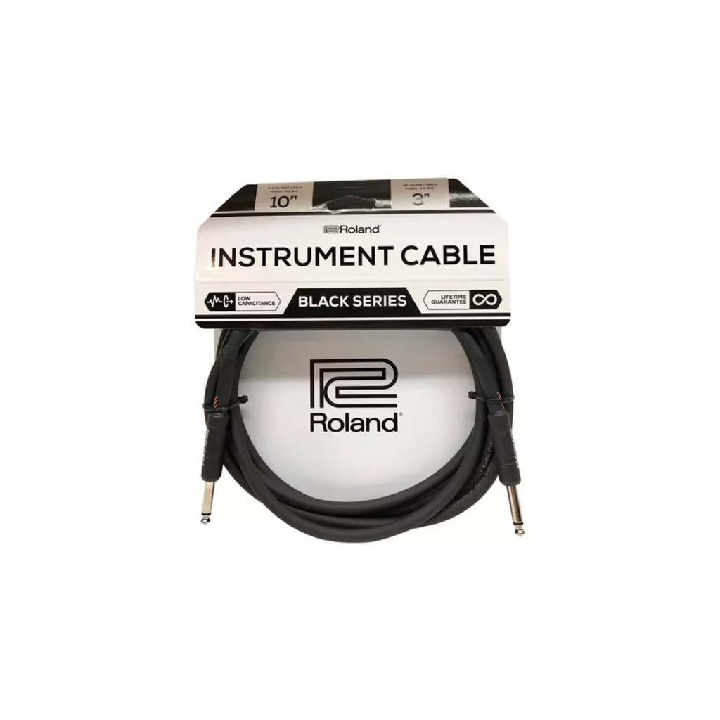 Cable Roland serie Black instrumento conectores plug rectos TR 6.3mm 3 mts  (Roland) 3344