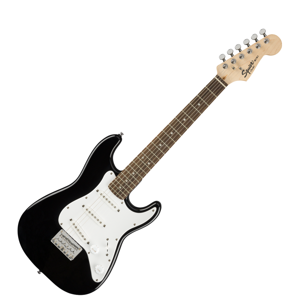 Guitarra electrica 3/4 fender mini stratocaster®, laurel fingerboard, black 0370121506