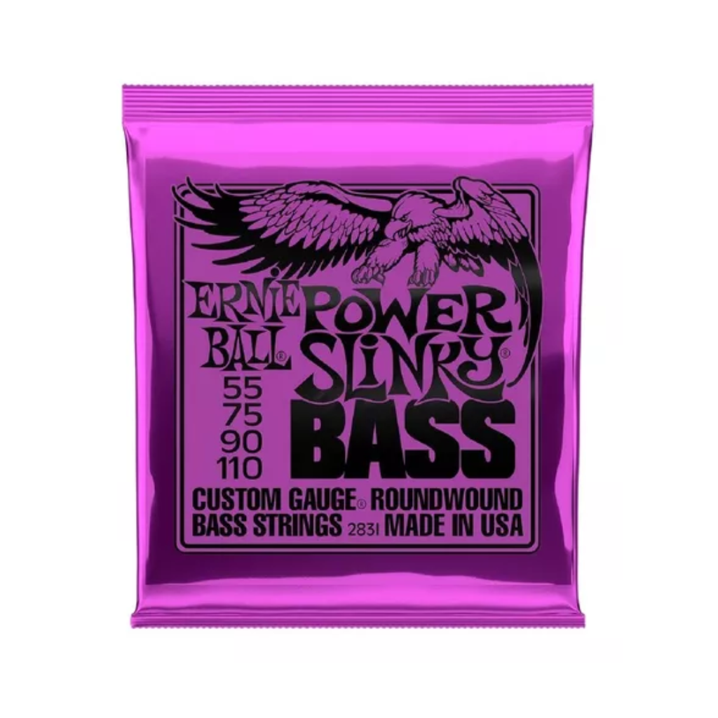 JUEGO CUERDAS ENCORDADURA ERNIE BALL "POWER SLINKY" PARA BAJO ELECTRICO, NIQUEL 2831  (Ernie Ball) 2225