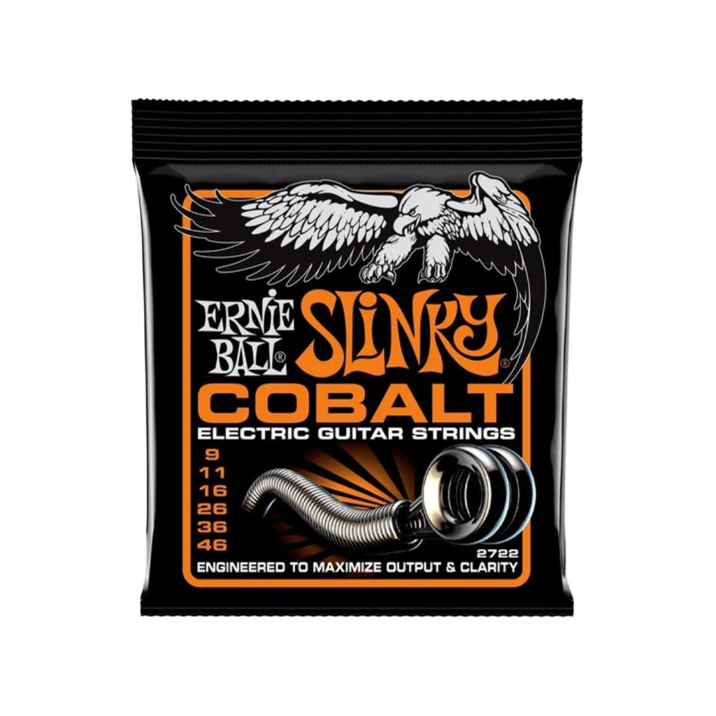 JUEGO DE CUERDAS "ENCORDADURA ERNIE BALL ""HYBRID SLINKY"" PARA GUITARRA ELECTRICA COBALTO, 0.009-0.046" 2722  (Ernie Ball) 3396