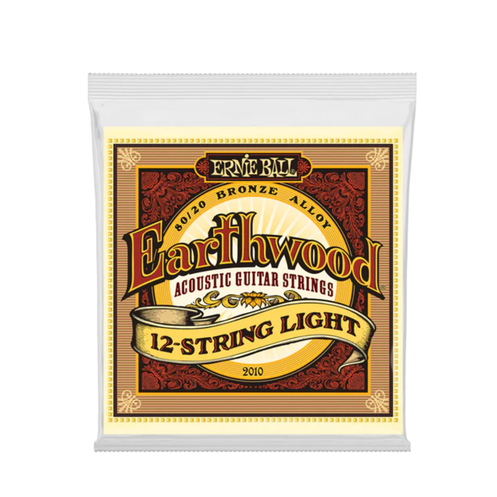 JUEGO DE CUERDAS ENCORDADURA ERNIE BALL ''EARTHWOOD'' PARA GUITARRA, 12 CUERDAS  (Ernie Ball) 3836