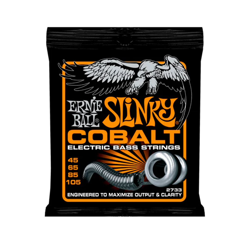 JUEGO DE CUERDAS ENCORDADURA ERNIE BALL ''HYBRID SLINKY'' PARA BAJO ELECTRICO (COBALTO, 0.045-0.105)  (Ernie Ball) 3849