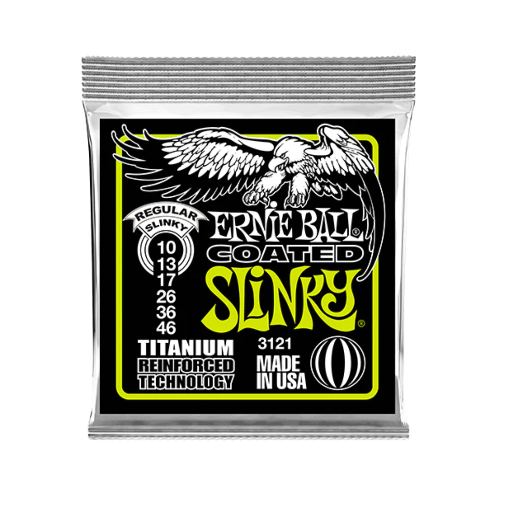 JUEGO DE CUERDAS ENCORDADURA ERNIE BALL ''REGULAR SLINKY'' PARA GUITARRA ELECTRICA, COATED  (Ernie Ball) 3839