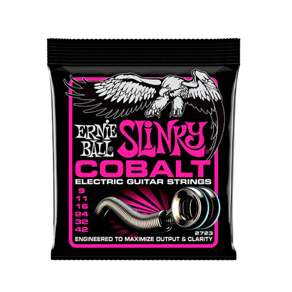 [2723] JUEGO DE CUERDAS ENCORDADURA ERNIE BALL ''SUPER SLINKY'' PARA GUITARRA ELECTRICA, COBALTO, 0.009-0.042  (Ernie Ball) 3845