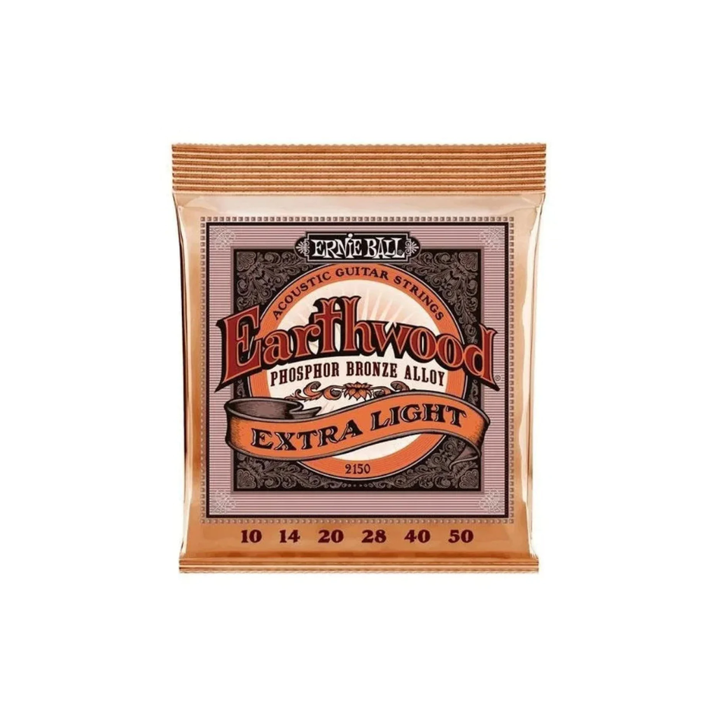 JUEGO DE CUERDAS ENCORDADURA ERNIE BALL ""EXTRA SLINKY"" PARA GUITARRA ACUSTICA (BRONCE FOSFORADO, 0.010-0.050 2150  (Ernie Ball) 3317