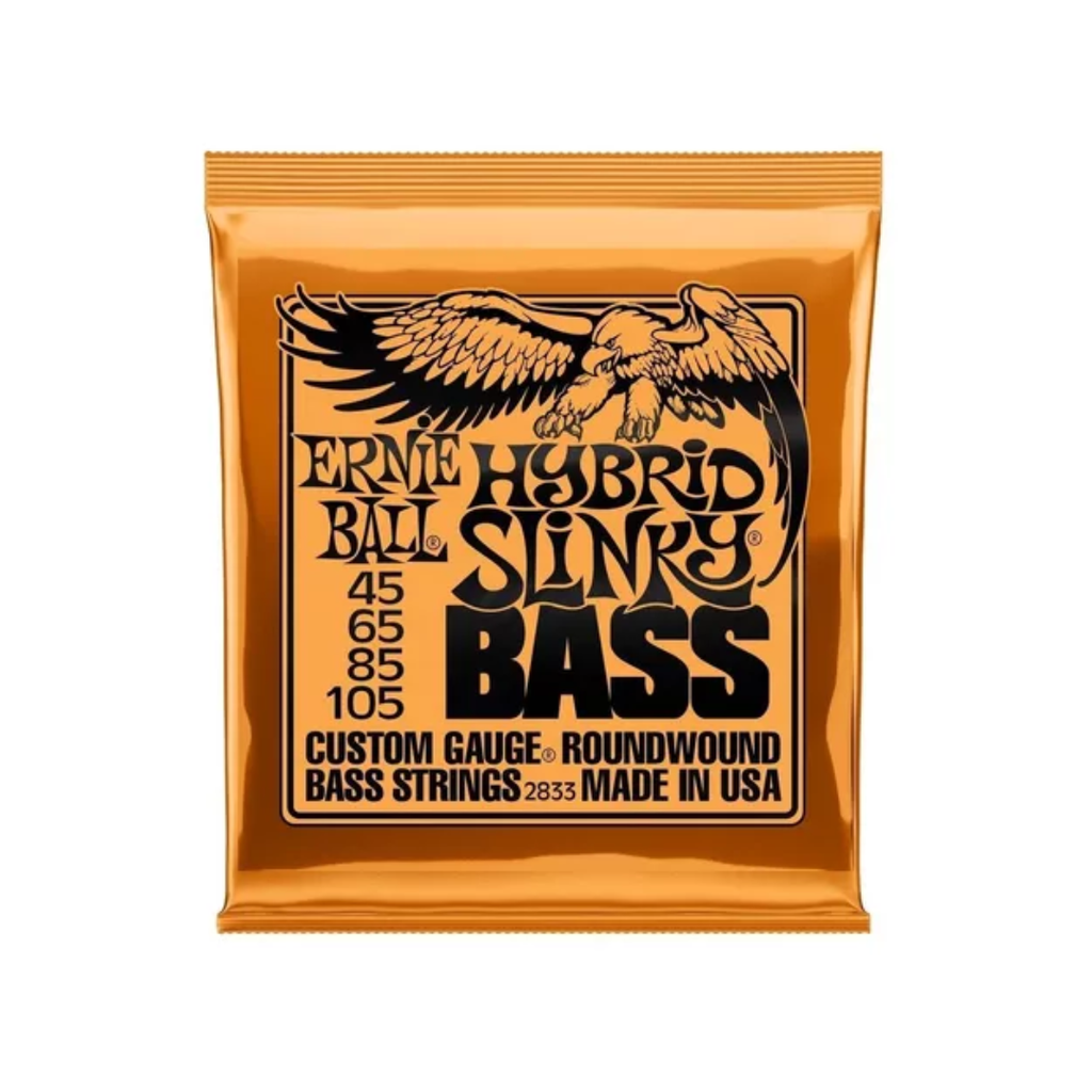 JUEGO DE CUERDAS ENCORDADURA ERNIE BALL ""HYBRID SLINKY"" PARA BAJO ELECTRICO, 45-105 2833  (Ernie Ball) 3068