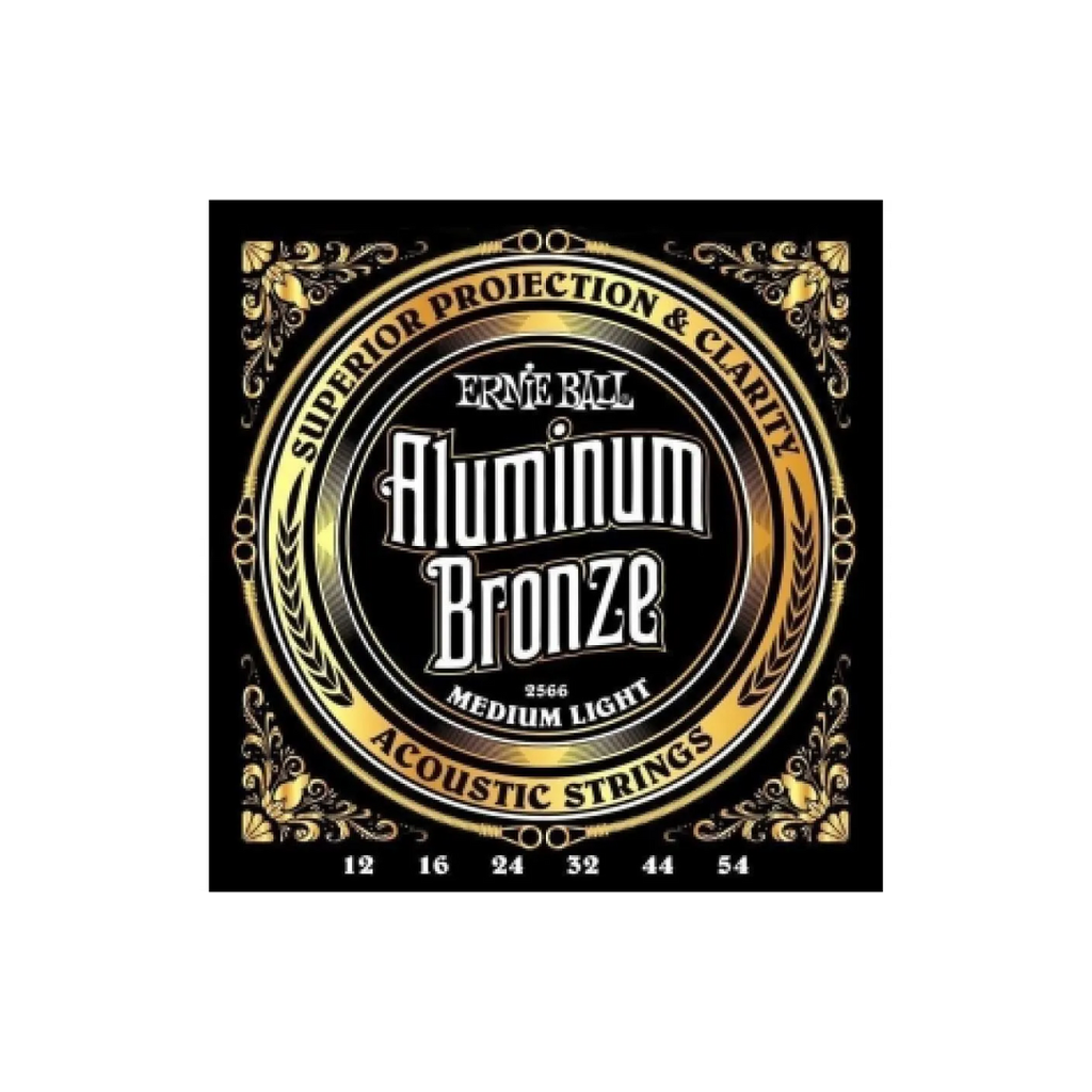 [2566] JUEGO DE CUERDAS ENCORDADURA ERNIE BALL "MEDIUM LIGHT" PARA GUITARRA ACUSTICA (CUPROALUMINIO, 0.012-0.054) 2566  (Ernie Ball) 2381
