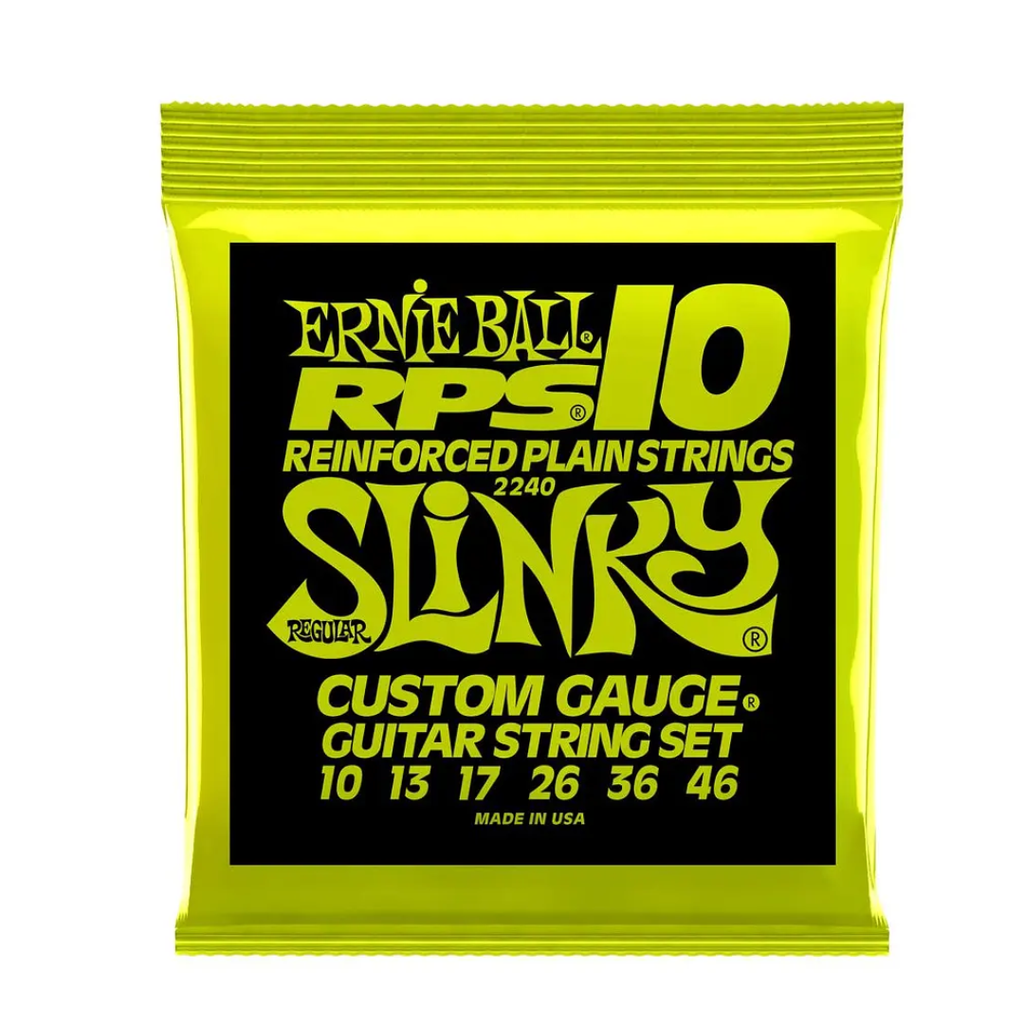 JUEGO DE CUERDAS ENCORDADURA ERNIE BALL "RPS - REGULAR SLINKY" PARA GUITARRA ELECTRICA (NIQUEL, 0.010-0.046) 2240  (Ernie Ball) 1524