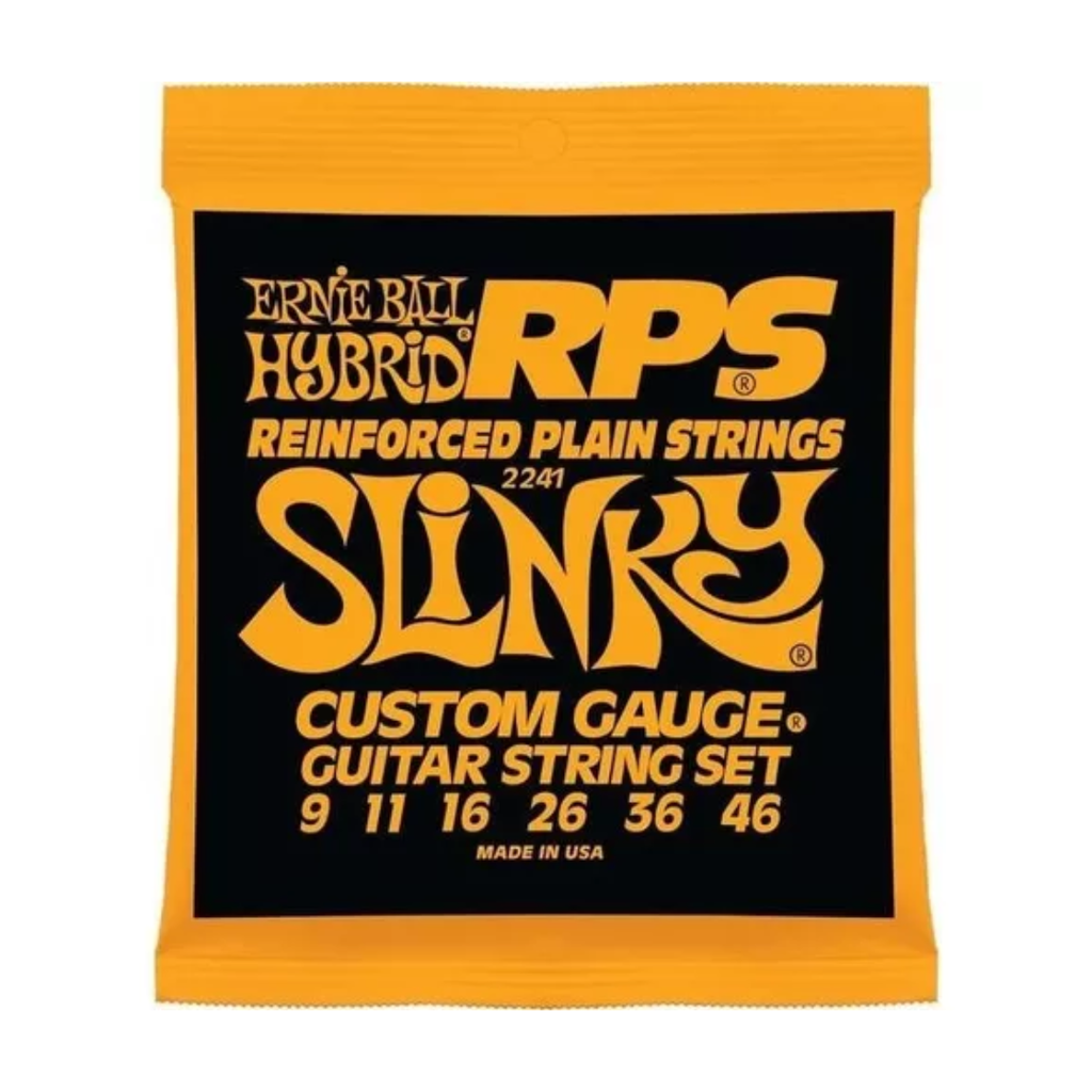 JUEGO DE CUERDAS ENCORDADURA ERNIE BALL "RPS HYBRID SLINKY" PARA GUITARRA ELECTRICA, NIQUEL, 0.009-0.046 2241  (Ernie Ball) 1525