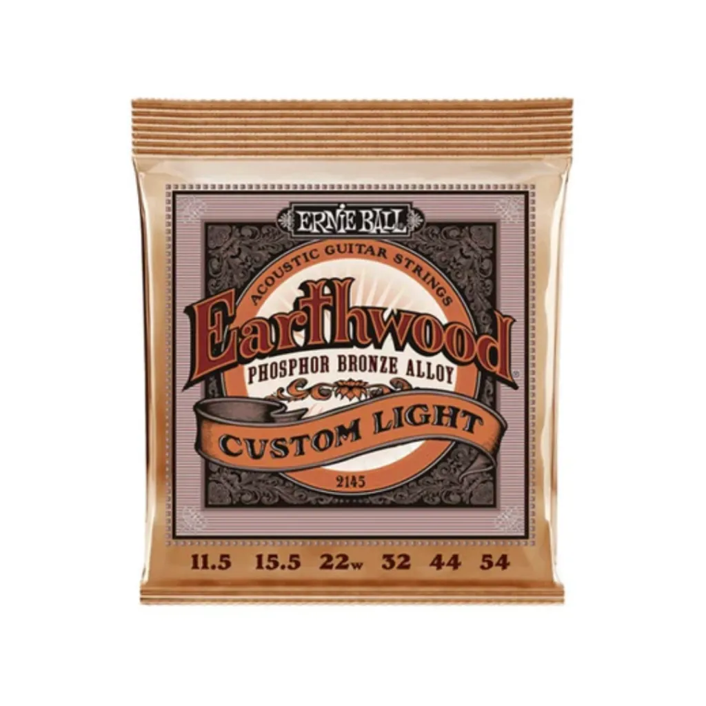 [2145] JUEGO DE CUERDAS ENCORDADURA ERNIE BALL''EARTHWOOD - CUSTOM LIGHT''PARA GUITARRA ACUSTICA (BRONCE FOSFORADO, 0.0115-0  (Ernie Ball) 3553