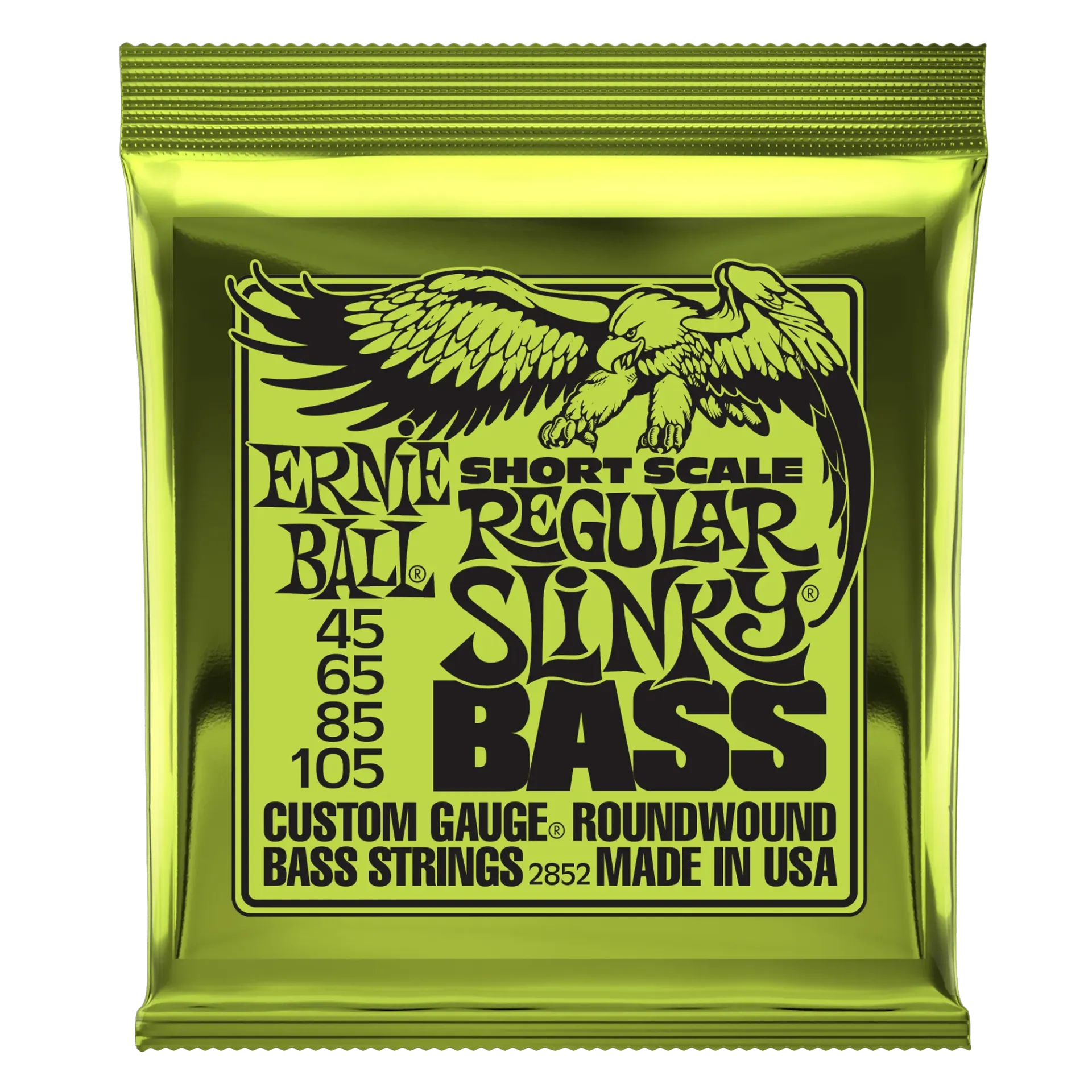 [2852] JUEGO DE CUERDAS ERNIE BALL ESCALA CORTA "regular SLINKY" PARA BAJO ELECTRICO (NIQUEL, 0.065-0.130) 2852  (Ernie Ball) 2222