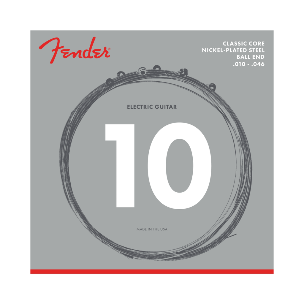 Juego de cuerdas Fender para guitarra eléctrica 10-46 NICKEL-PLATED GUITAR STRINGS 0730255406