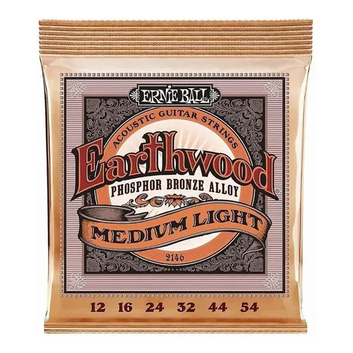 [2146] JUEGO DE CUERDAS GUITARRA ACUSTICA ERNIE BALL PHOSPHOR BRONCE MEDIUM LIGHT 2146  (Ernie Ball) 558