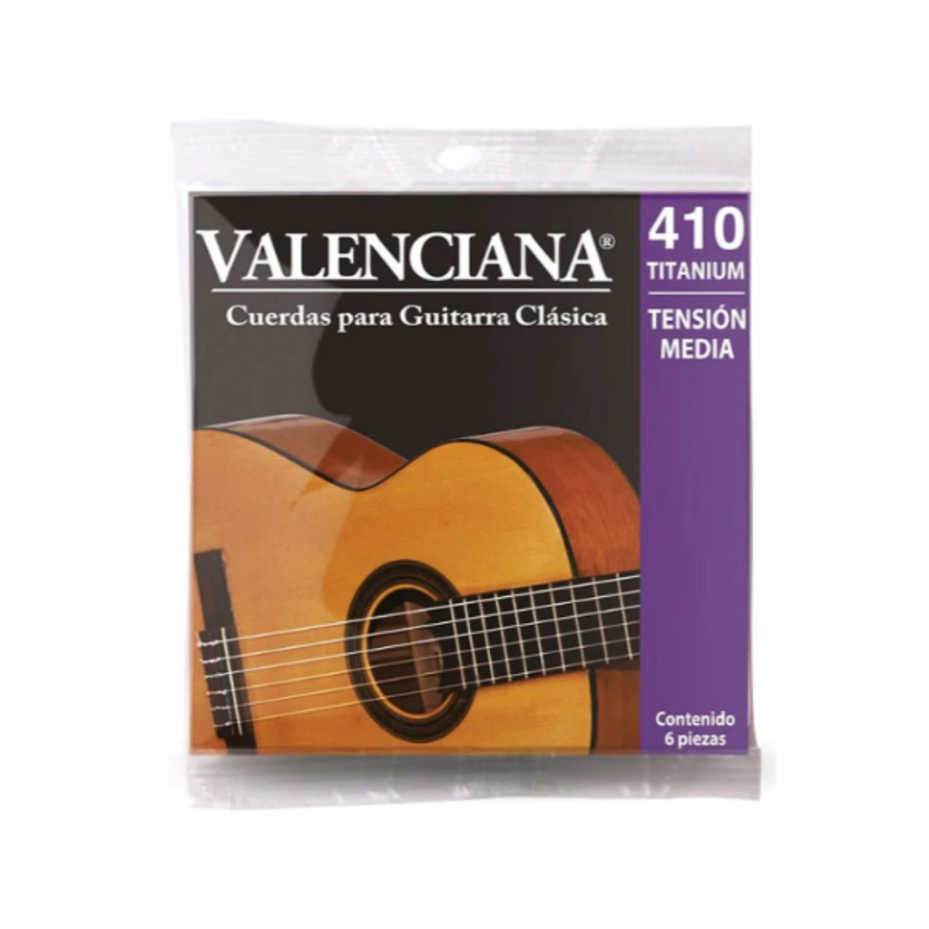 JUEGO DE CUERDAS GUITARRA CLAS. LA VALENCIANA NYLON TITANIO 410T  (LA VALENCIANA) 1075