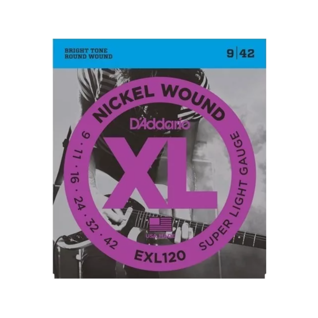 Juego de Cuerdas Paquete de encordaduras EXL120 y NYXL0942 para guitarra eléctrica EXL120-NYXL0942  (DADDARIO) 3123