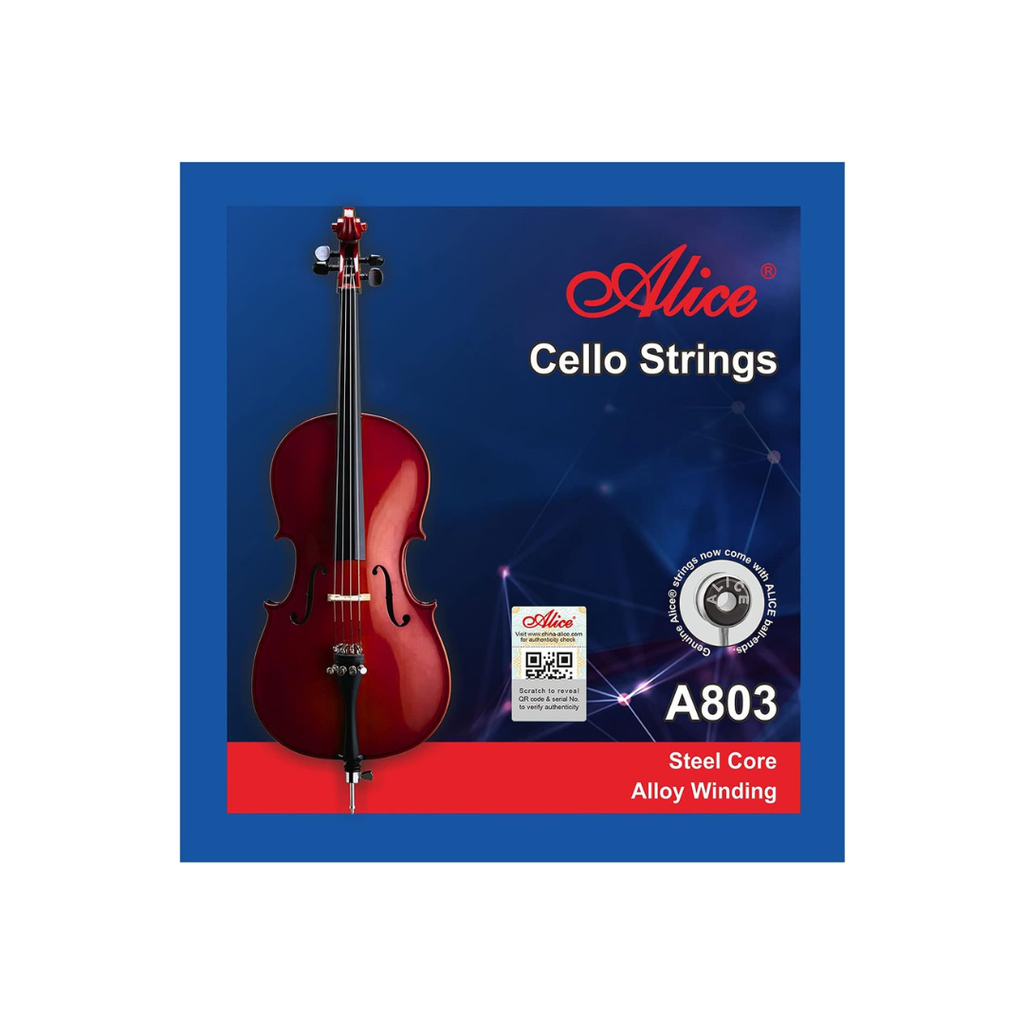 JUEGO DE CUERDAS PARA CELLO ECON. ALICE A803  (Alice) 312