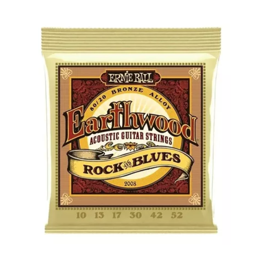 JUEGO DE CUERDAS PARA GUITARRA ELECTROACUSTICA ERNIE BALL "EARTHWOOD" , BRONCE 2008  (Ernie Ball) 307